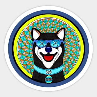 the DOGE mandala Sticker